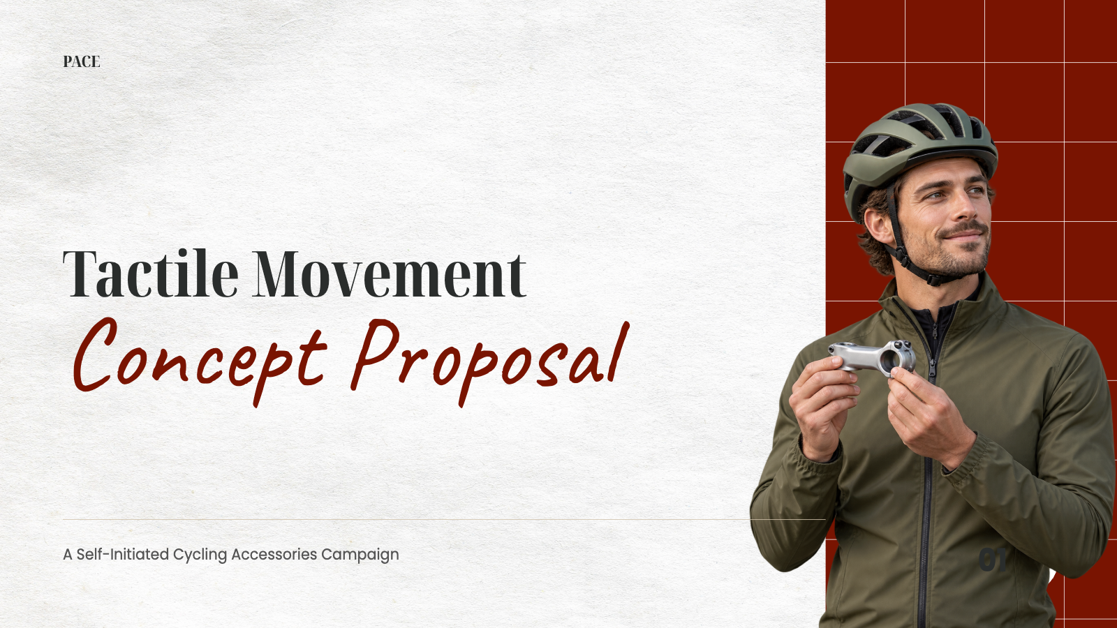 Pace: Cycling Accessories Campaign Concept slide 1